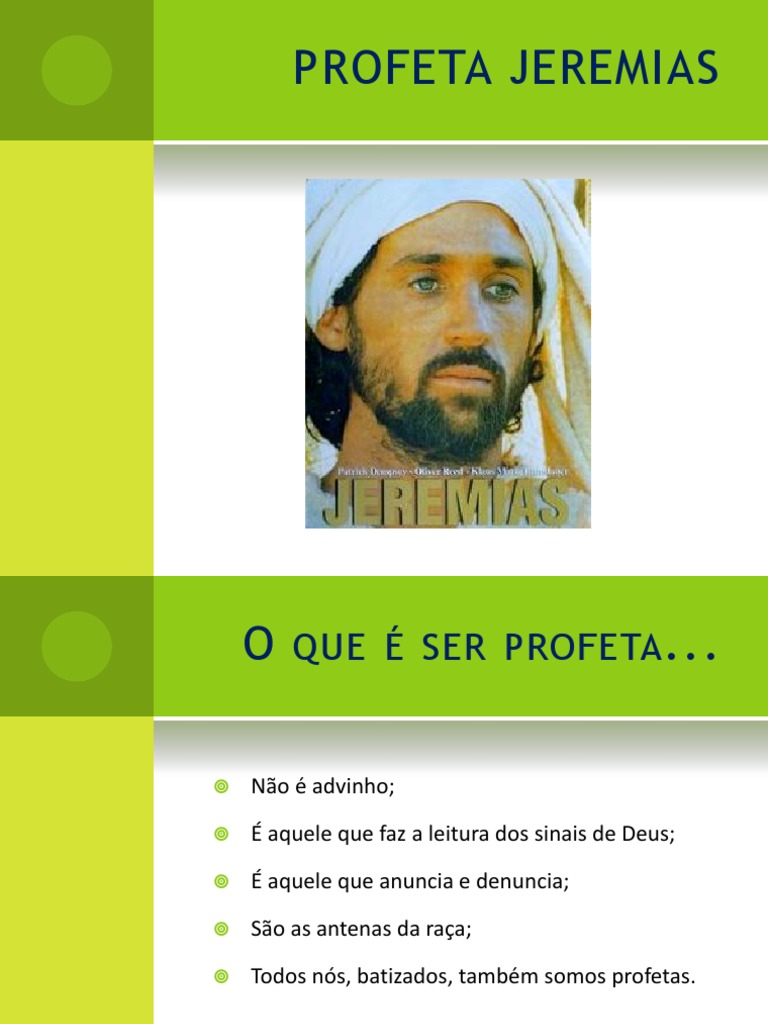 Profeta Jeremias Jeremias Bíblia