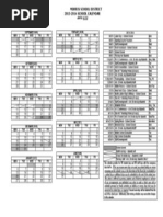 2013-14 Morris School District Calendar