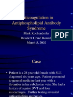 Anticoagulation