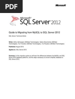 SQL Server 2012 Guide to Migrating From MySQL to SQL Server 2012