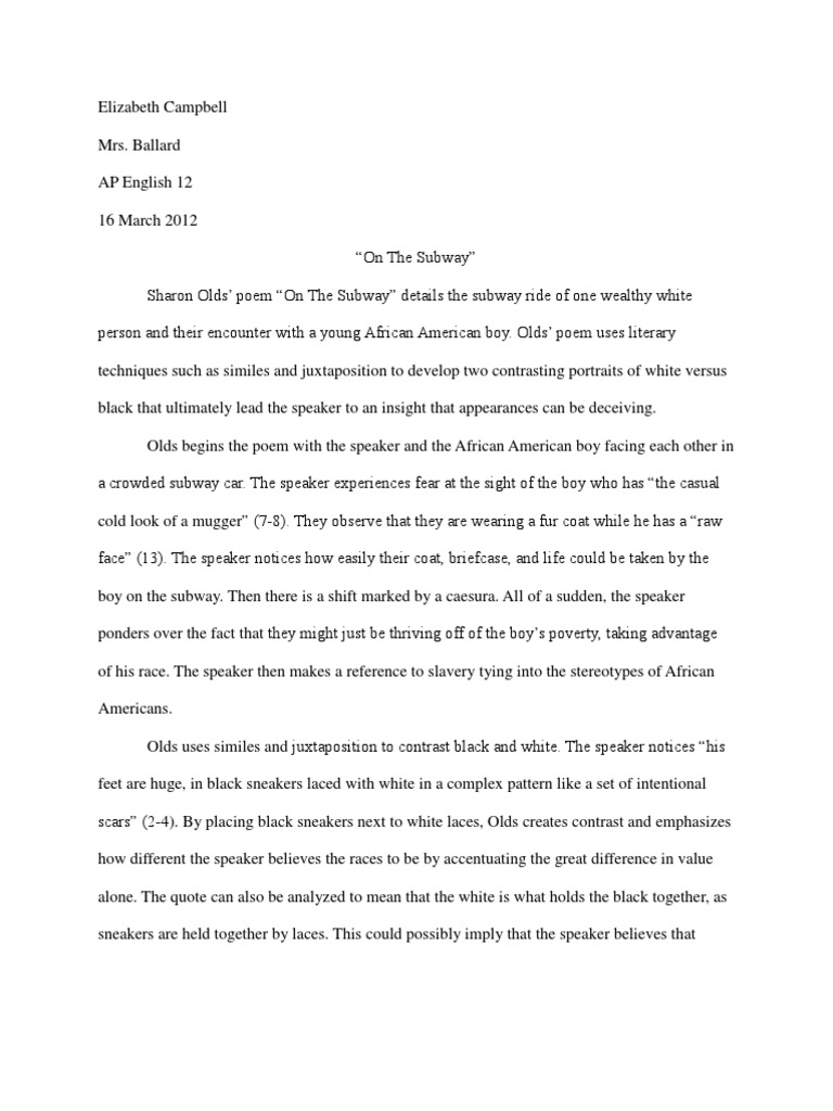 Subway essay 07 image