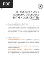Note 06 - Estilos Parentais e Consumo de Drogas Entre Adolescentes