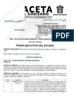 Gaceta Gobierno Estado de México 23/abr/09