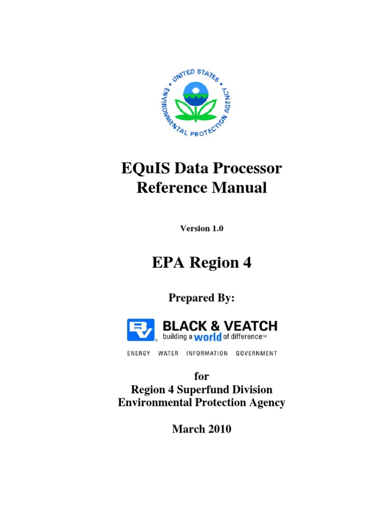 EQuIS Data Processor Manual | PDF | Zip (File Format) | File Format