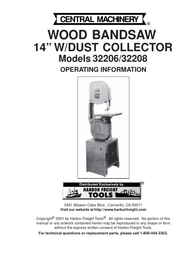 Elephant Band Saw Manual PDF Belt (Mechanical) Nut (Hardware)