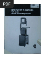 Elephant Band Saw Manual AW14-M1