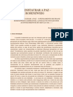 Pensar e Instaurar A Paz Levinas e Rosenzweig