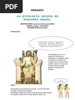 Webquest Mitos Griegos 6º gardo