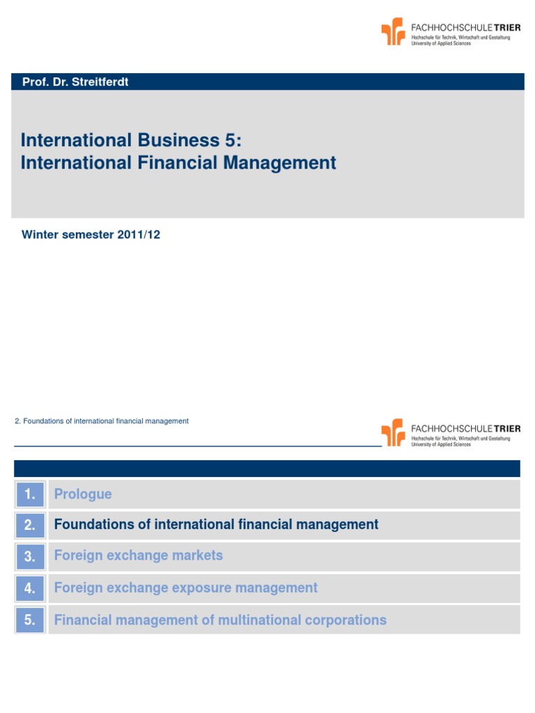Foundations of International Finance | PDF | Fixed Exchange Rate System ...