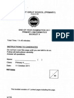 2011 P4 Math SA2 MGS