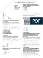 Exercícios de ondulatória