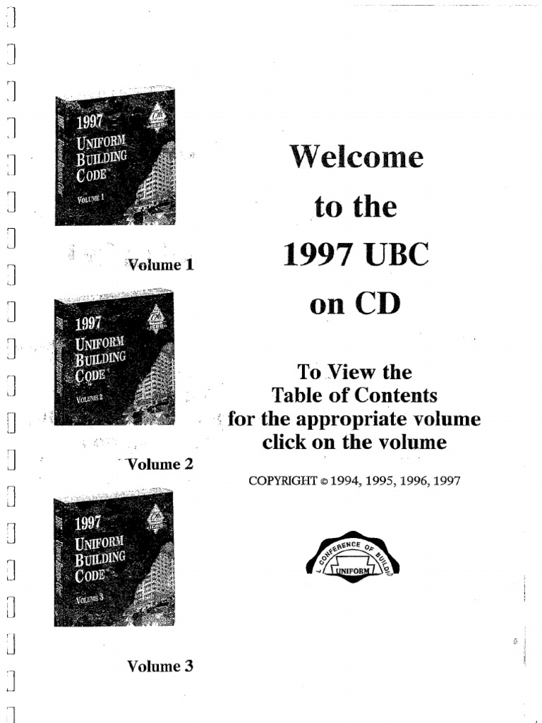 UBC 1997 Uniform Building Code Volume 1 | PDF | Codes Of Conduct ...