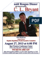 2013 Ronald Reagan Dinner - Featuring Rev. C. L. Bryant | August 27, 2013