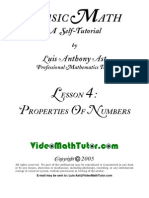 Video Math Tutor: Basic Math: Lesson 4 - Properties of Numbers