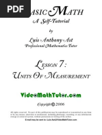 Download Video Math Tutor Basic Math Lesson 7 - Units of Measurement by The Video Math Tutor SN15611544 doc pdf
