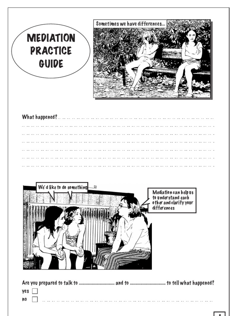 Mediation Practice Guide for Conflict Resolution | PDF