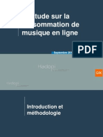 Consommation Musique en Ligne