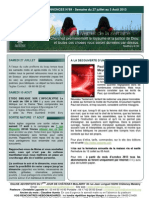 Bulletin D'annonces #69 Semaine Du 27 Juillet Au 3 Aout 2013