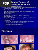 Benign Oral Tumors of Mesenchymal Tissue Origin