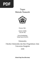 Download Metode numerik dengan metode bisection dll by Antonio Grafiko SN15614290 doc pdf