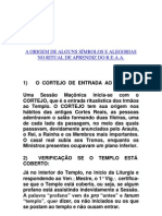 A Origem de Alguns Símbolos e Alegorias No Ritual de Aprendiz Do R.E.A.A.