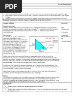 Lesson Plan Trig Angles