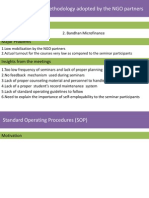 Understanding the Methodology Adopted by the NGO Partners