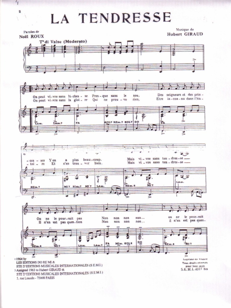 Bourvil La Tendresse