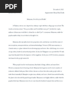 Download An Argumentative Essay on the Use of Marijuana in Medicine by Seth Andrew Salih SN156168850 doc pdf