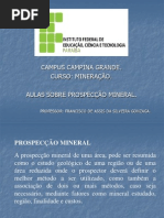 AULA PROSPECÇÃO MINERAL