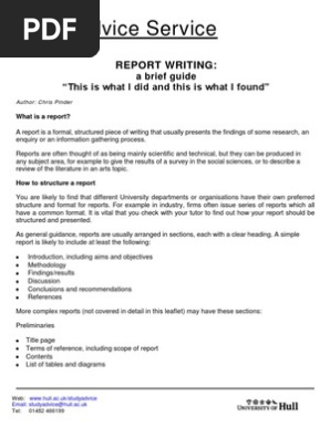 Report Writing