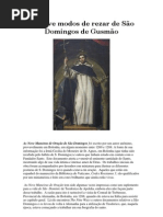 OS 9 MODOS DE REZAR DE SÃ DOMINGOS DE GUSMÃO