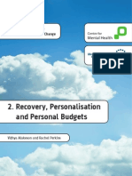 Personalisation Recovery Personal Budgets