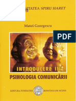 Matei Georgescu - Introducere in Psihologia Comunicarii