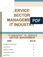 Service Sector Management Presentation On IT Industry