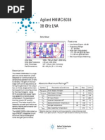 Agilent HMMC-5038 38 GHZ Lna: Data Sheet