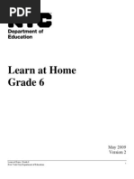 Download Learn at Home Grade 6 by Office of eLearning Services SN15621146 doc pdf