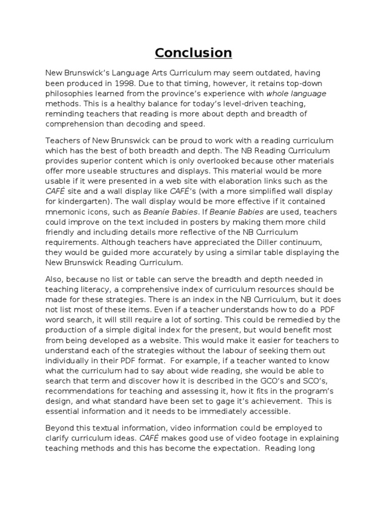 Conclusion of a good teacher image