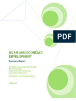 Islam and Economic Development A Summary of Book "Islam and Economic Development"