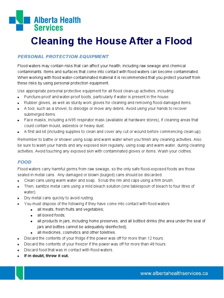 Cleaning Up After A Flood | PDF | Home Appliance | Hvac