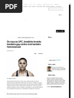 Da roça ao UFC, brasileira levanta bandeira gay contra rival também homossexual