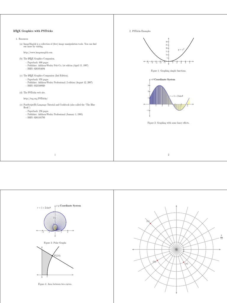 LaTeX PSTricks Graphics Guide | PDF | Space | Teaching Mathematics