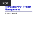 Primavera P6 Reference Manual PDF