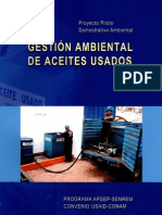 Gestión ambiental aceites usados