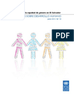 Cuadernos Sobre Desarrollo Humano #10. La Igualdad y La Equidad de Género en El Salvador