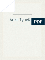Artist Typeface
