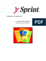 Sprint Subpoena Manual