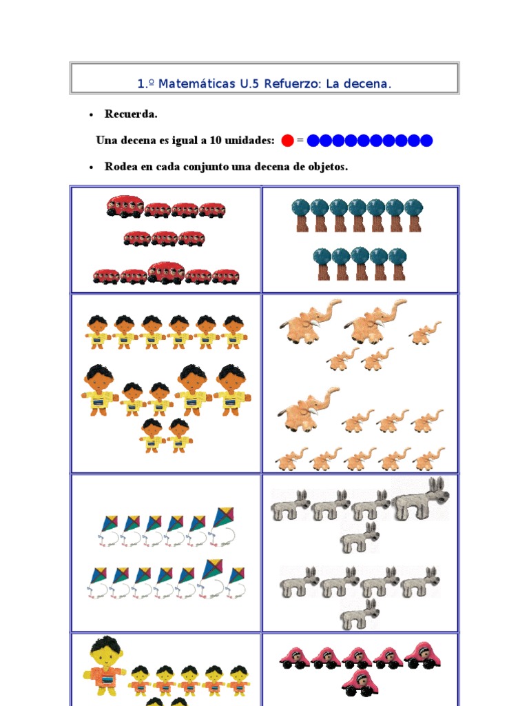 Refuerzo de La Decena | PDF | Enseñanza de matemática | Science