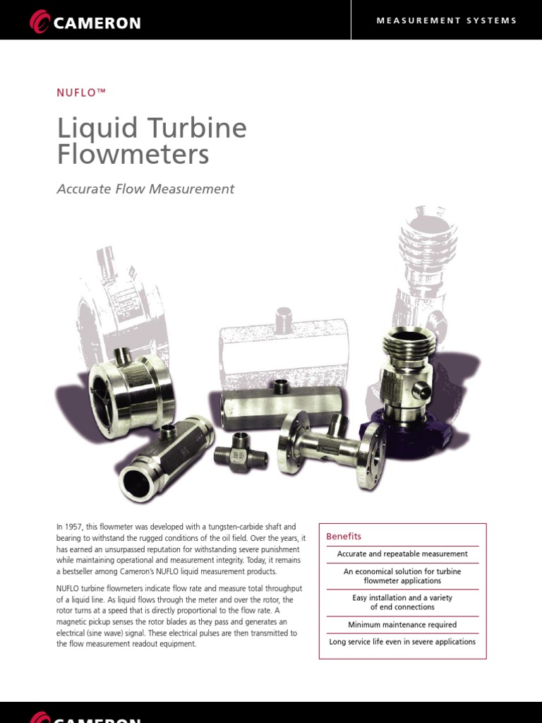 Turbine Meter Nuflo | PDF | Flow Measurement | Turbine