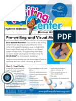 Pre-Writing and Visual Motor Skills Parent Ed